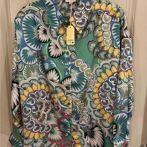 JODIFL Multicolor Floral Button Down Shirt